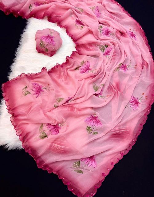 Vastrangan pink petal price surat saree market